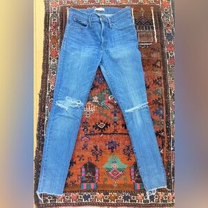 Madewell 9” High Rise Distressed Skinny Jeans Size 29